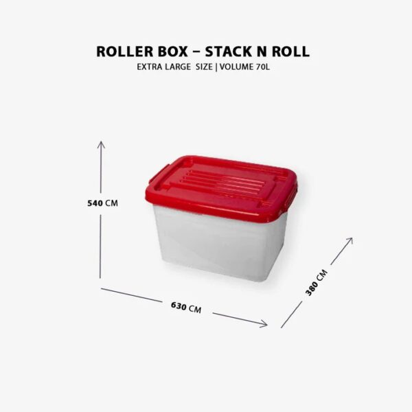 Roller Box Stack N Roll - 70L Volume XL Size