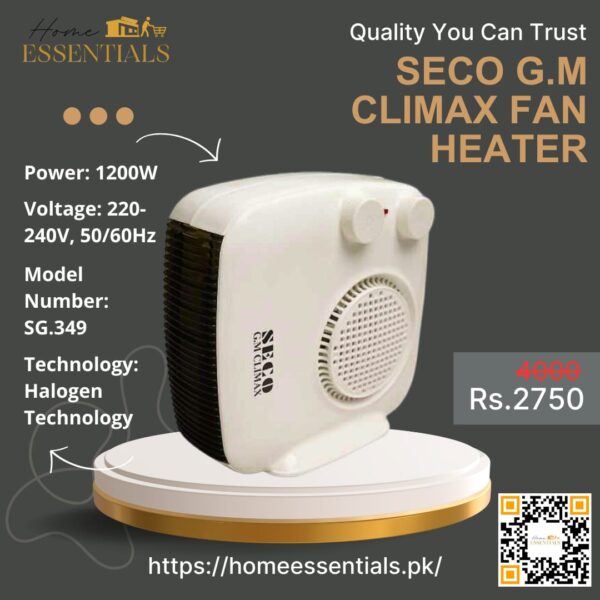 Electric Fan Mini Heater - Seco G.M Climax