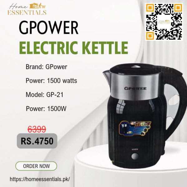 Electric Kettle - GPower (Imported)